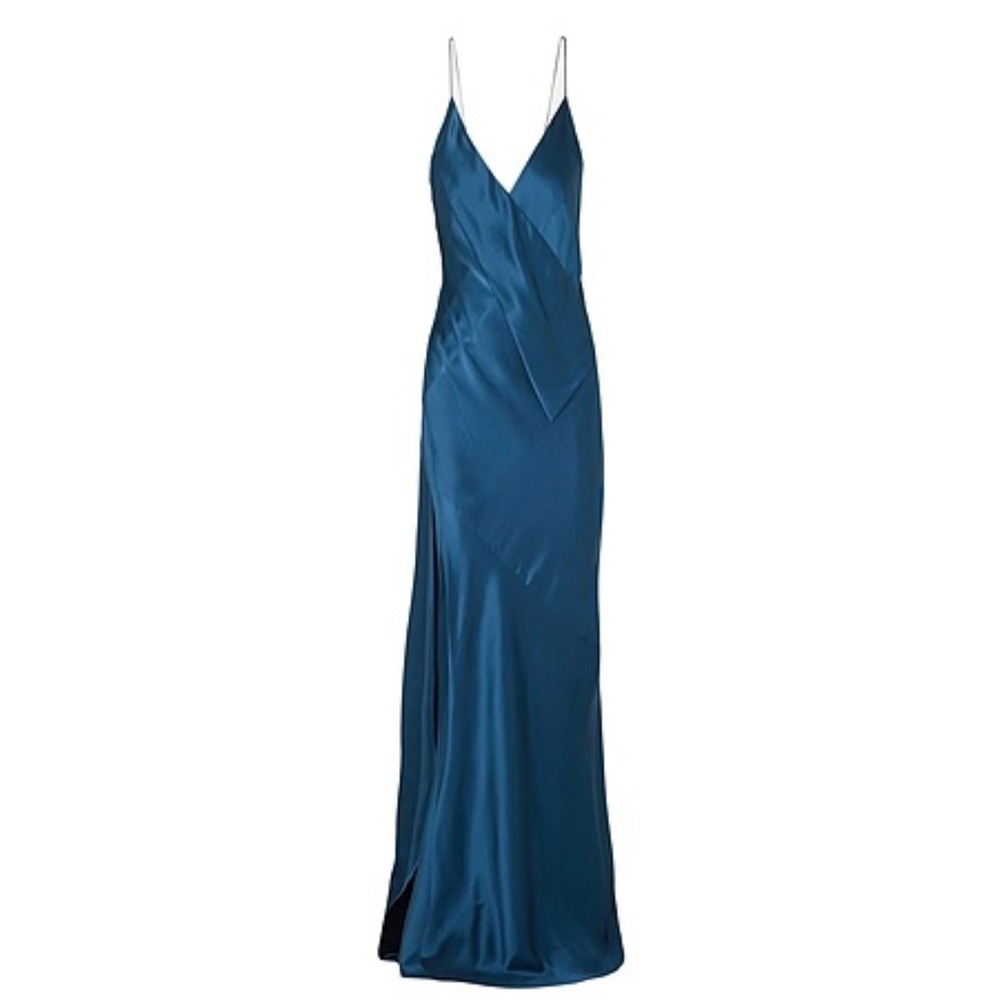 Michel Lo Sordo Blue Slip Dress